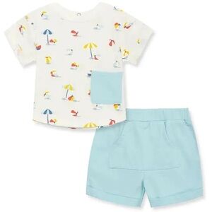 Kids Beach Print Matching Set